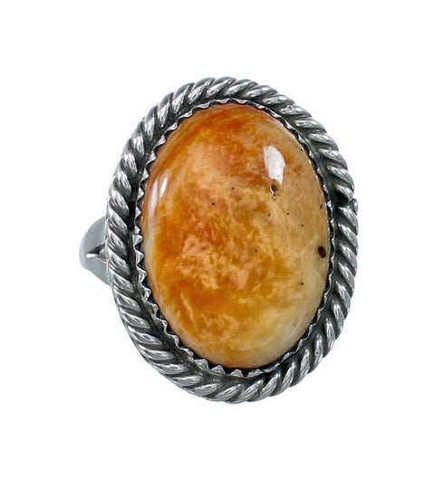 Oyster Shell Sterling Silver Native American Ring Size 6-1/4 JX130295